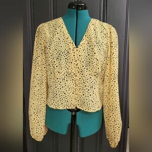 Levi's Yellow Floral Women's Top